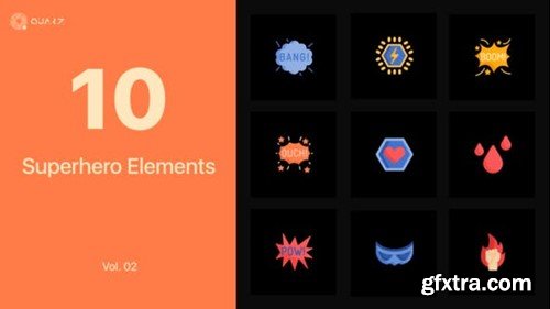Videohive Superhero Icons Vol. 02 45243666 Videohive Superhero Icons Vol. 02 45243666
