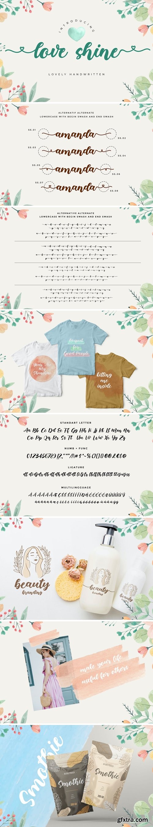 Love Shine Lovely font