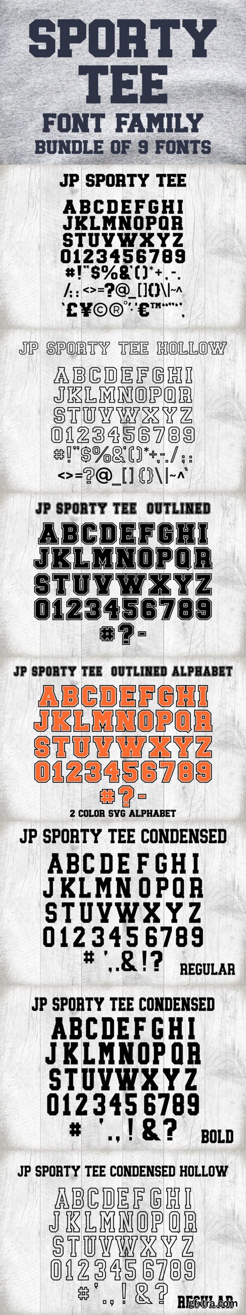 Sporty Tee Family Font