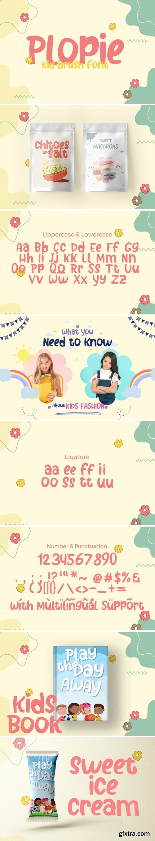 Plopie - Kids Brush Font Plopie - Kids Brush Font