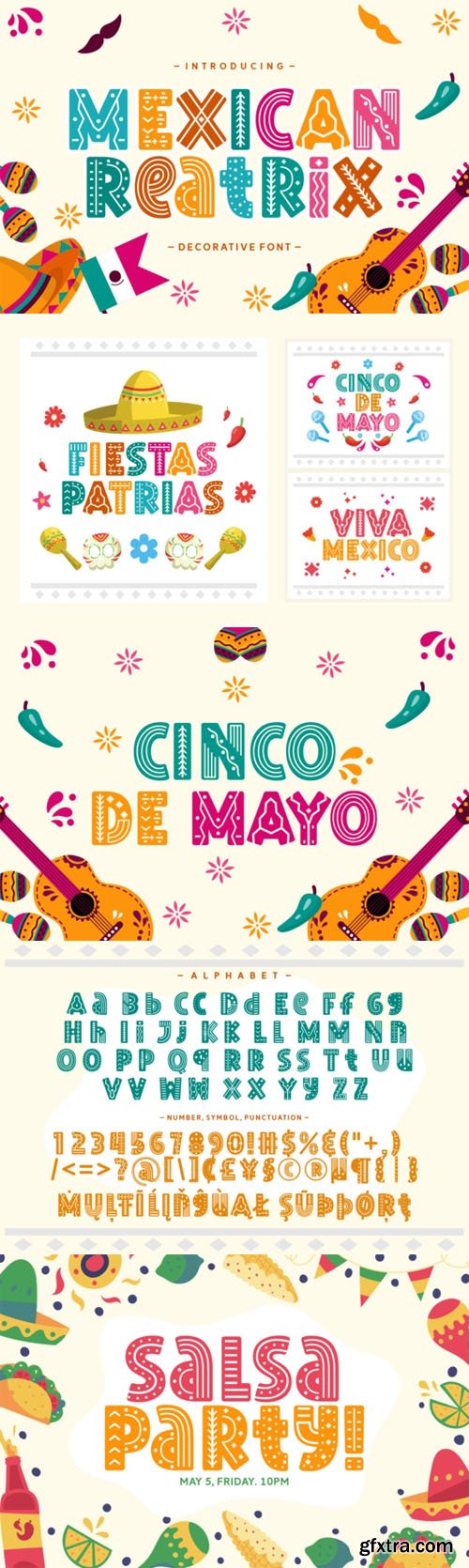 Mexican Reatrix Decorative Font Mexican Reatrix Decorative Font