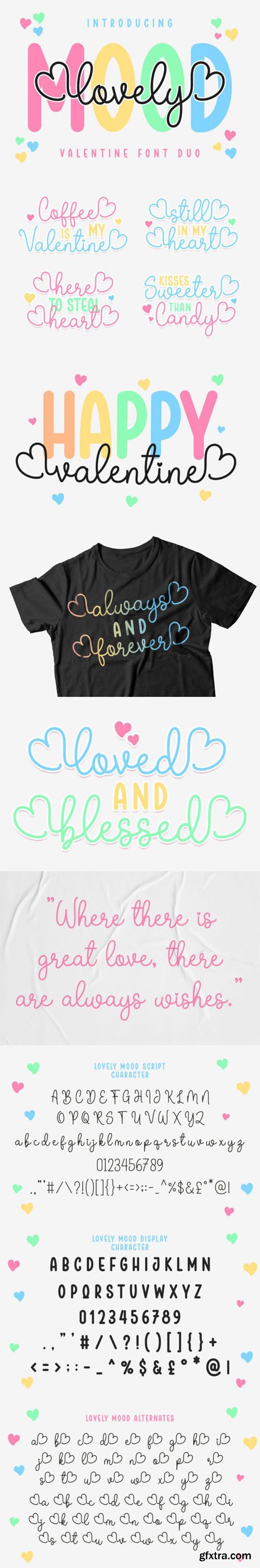 Lovely Mood Font Duo Lovely Mood Font Duo