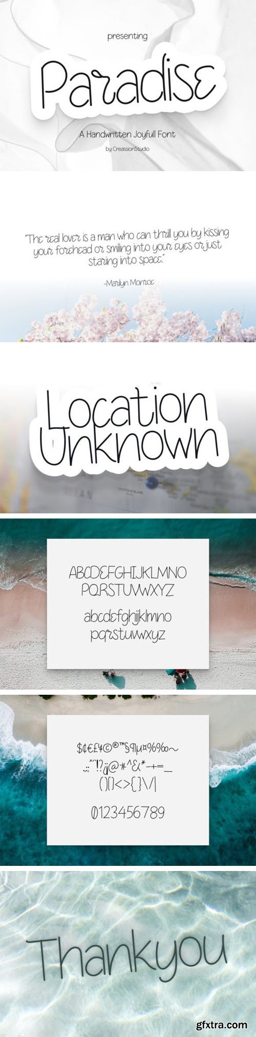 Paradise Handwritten Font Paradise Handwritten Font