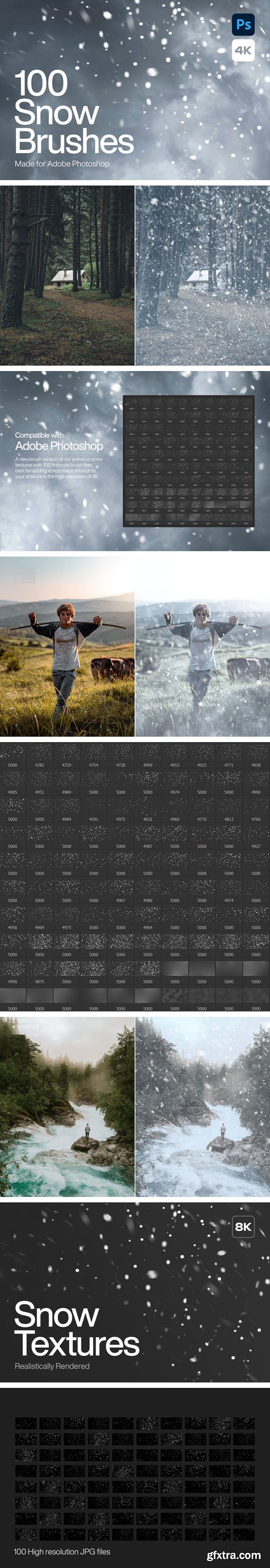 Snow Photoshop Brushes +Textures Snow Photoshop Brushes +Textures