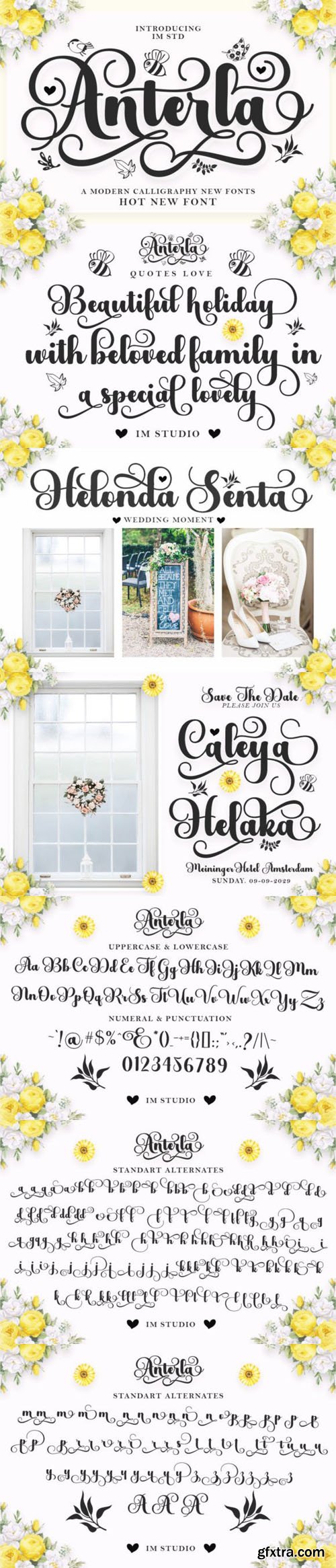 Anterla Calligraphy Typeface Anterla Calligraphy Typeface