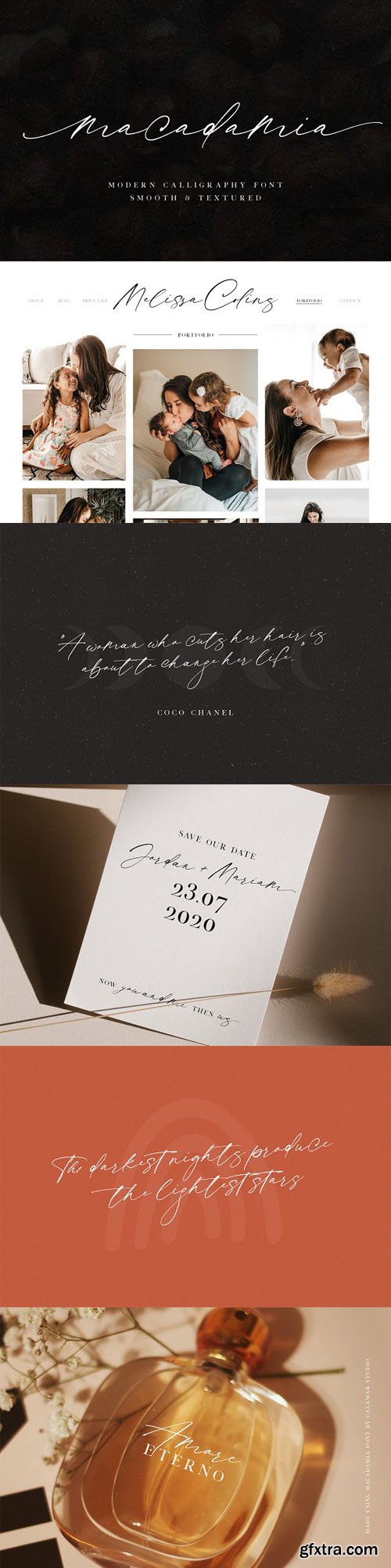 Macadamia - Calligraphy Script Font Macadamia - Calligraphy Script Font