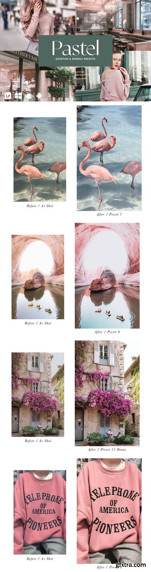 10 PASTEL Mobile Lightroom Presets 10 PASTEL Mobile Lightroom Presets