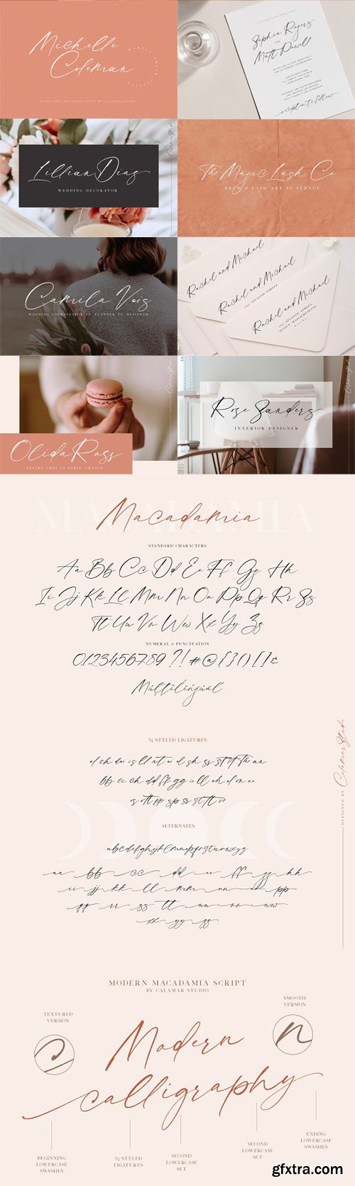 Macadamia - Calligraphy Script Font Macadamia - Calligraphy Script Font