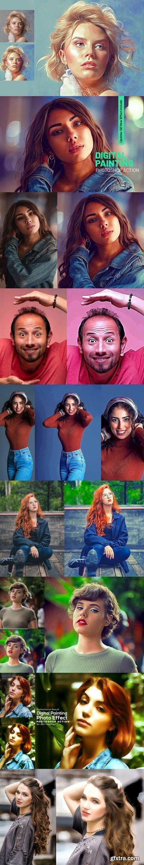 Digital Painting Photoshop Action Digital Painting Photoshop Action