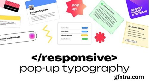 Videohive Responsive Pop-up Typography 45358250