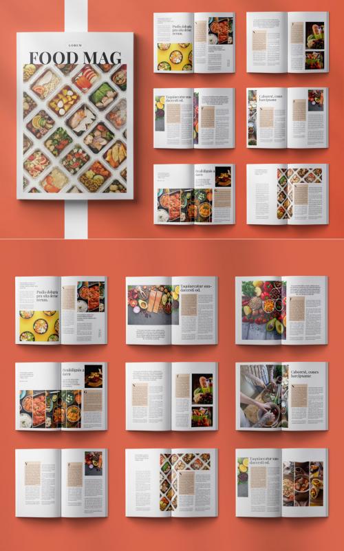 Creative Food Magazine Layout 582448133