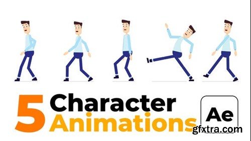 Videohive Character Animation - Happy Walk 45403136 Videohive Character Animation - Happy Walk 45403136