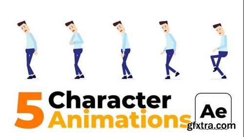 Videohive Character Animation - Sad Walk 45403520 Videohive Character Animation - Sad Walk 45403520