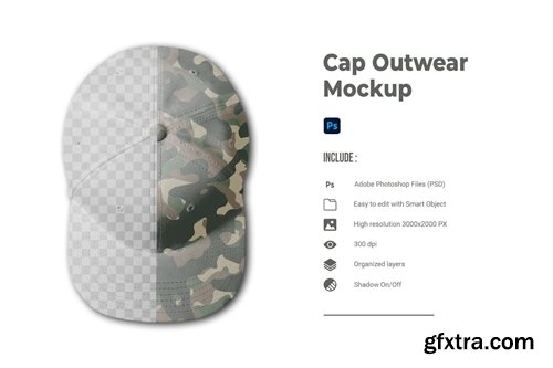 Cap Outwear Mockup VNKY562 Cap Outwear Mockup VNKY562
