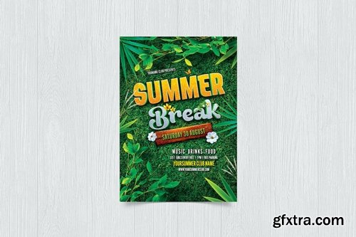Summer Break Flyer 9ZBXYEK Summer Break Flyer 9ZBXYEK