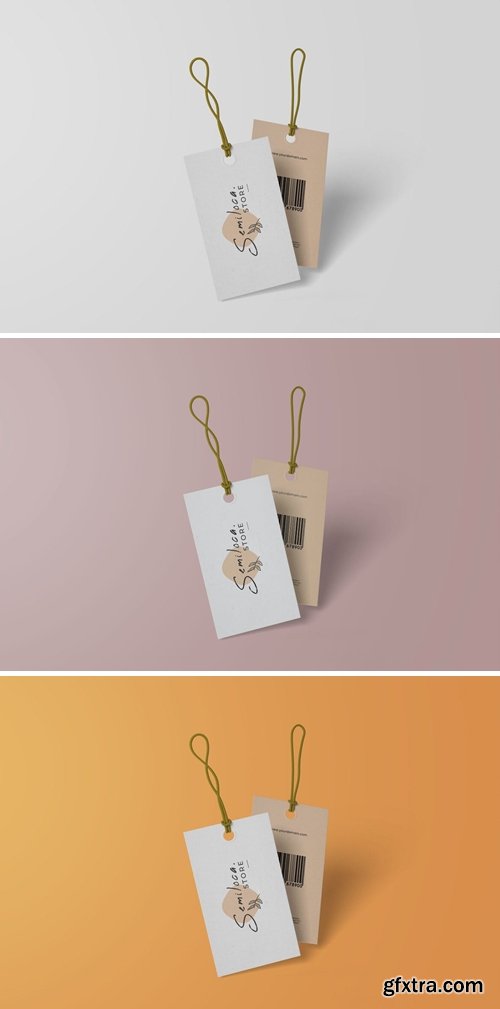 Name Tag Brand Mockup 64UY2GK