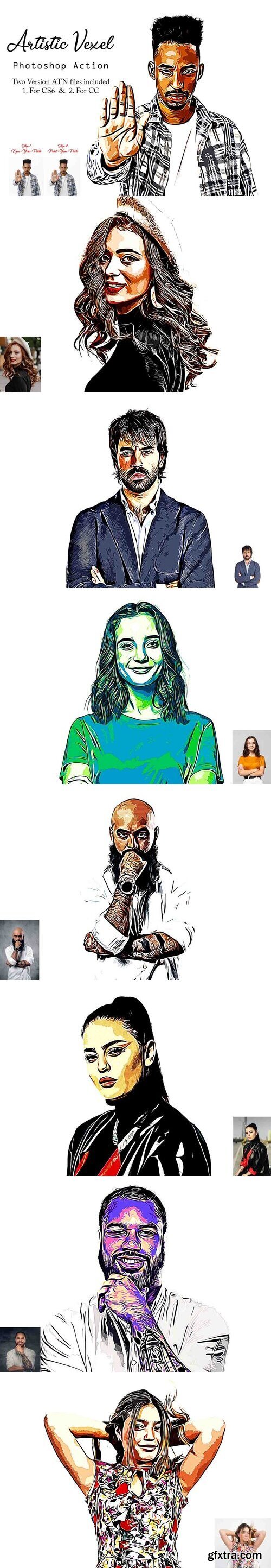 Creativemarket - Artistic Vexel Photoshop Action 16091239