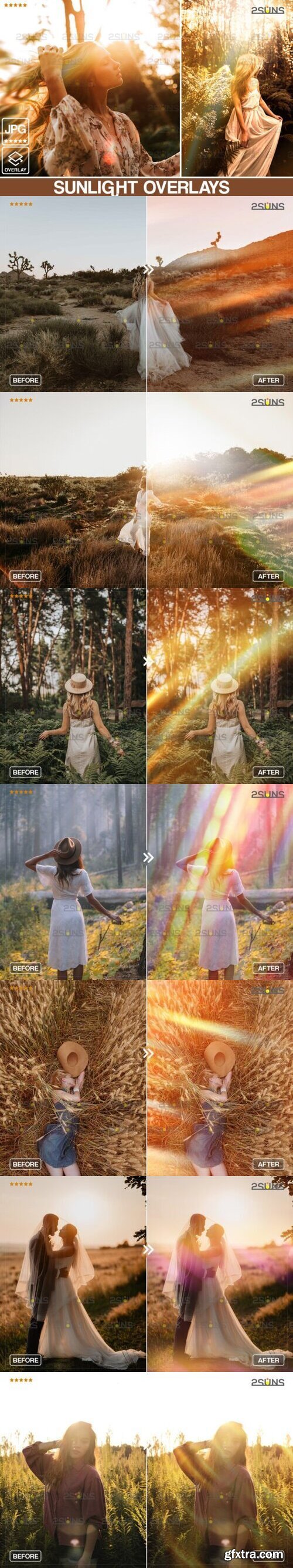 Sunlight Photo Overlays Lens Flare