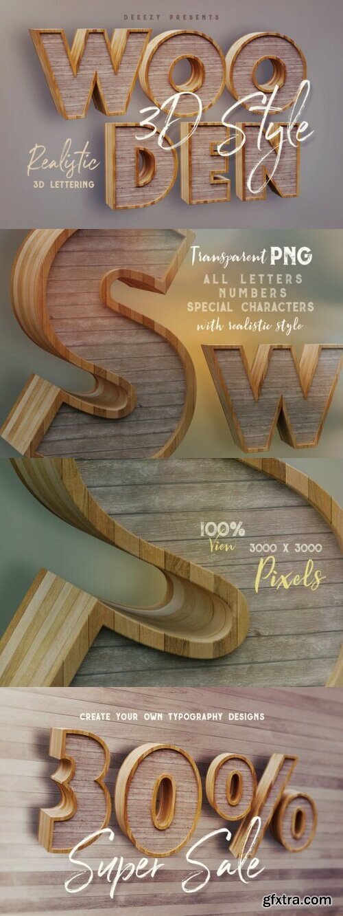 Wooden 3D Lettering