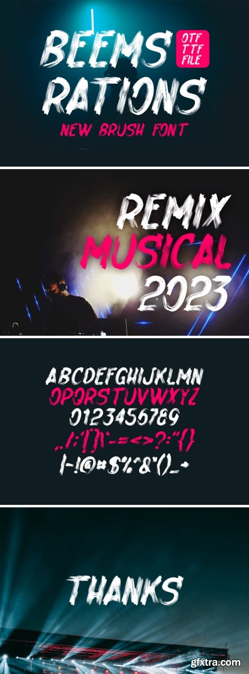 Beemsrations Font