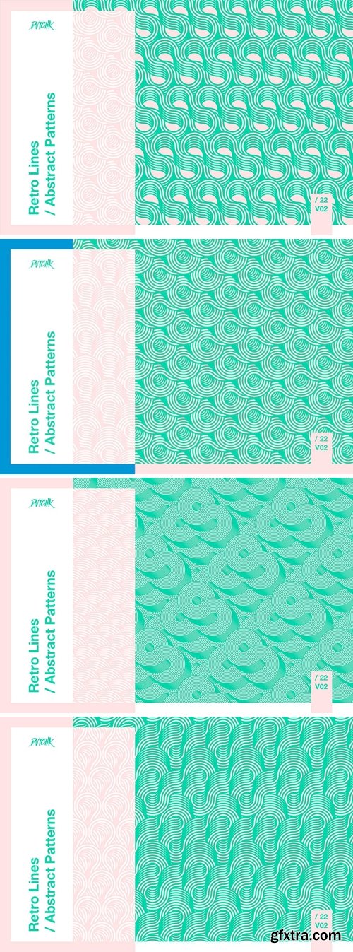 Retro Lines / Abstract Patterns / V02 9VU5AC9 Retro Lines / Abstract Patterns / V02 9VU5AC9
