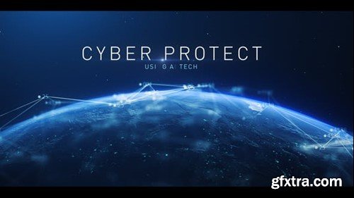 Videohive Digital Cyber Futuristic Earth Cinematic Title Opener 45380426