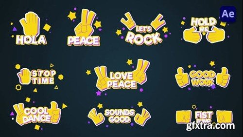 Videohive Hands emoji titles [After Effects] 45457820
