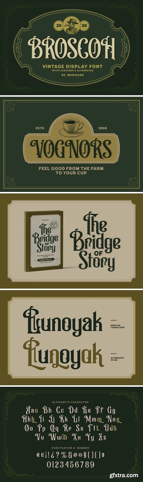 Broscoh - Vintage Font