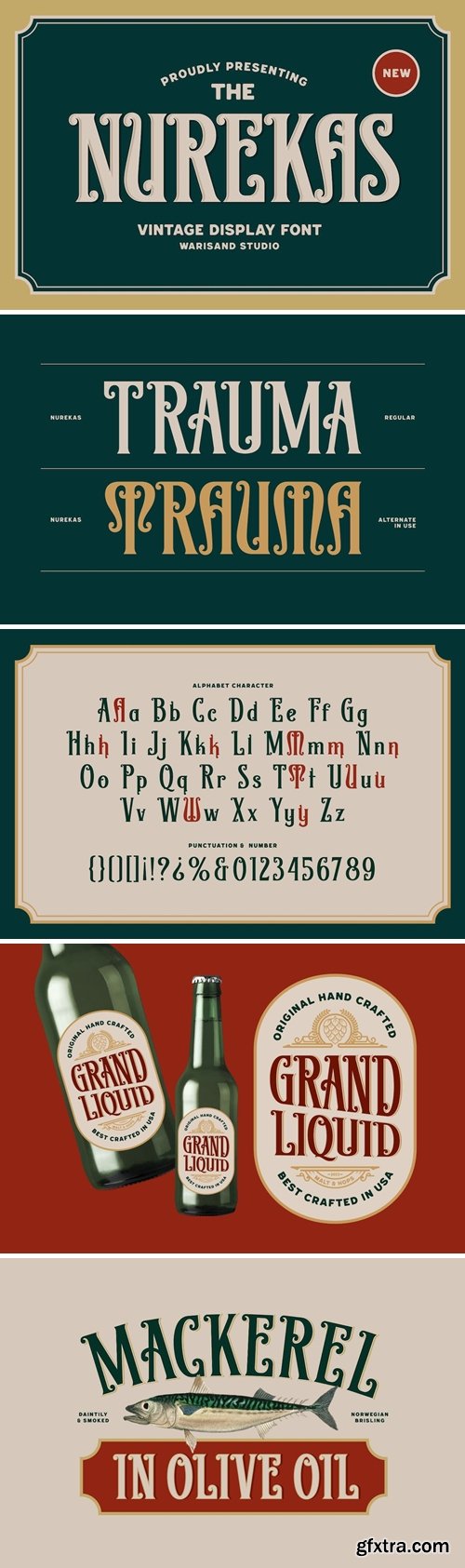 Nurekas - Vintage Font