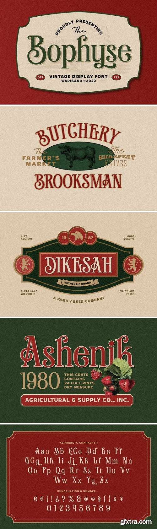 Bophyse - Vintage Font