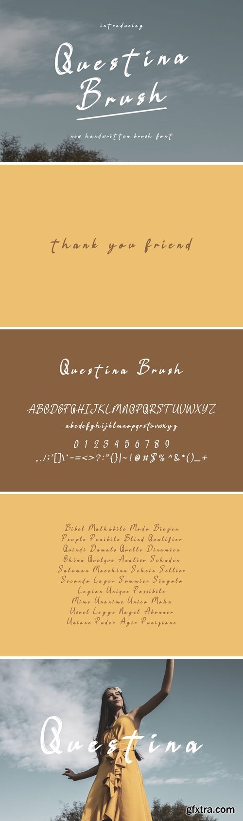 QuestinaBrush - Handwritten Script