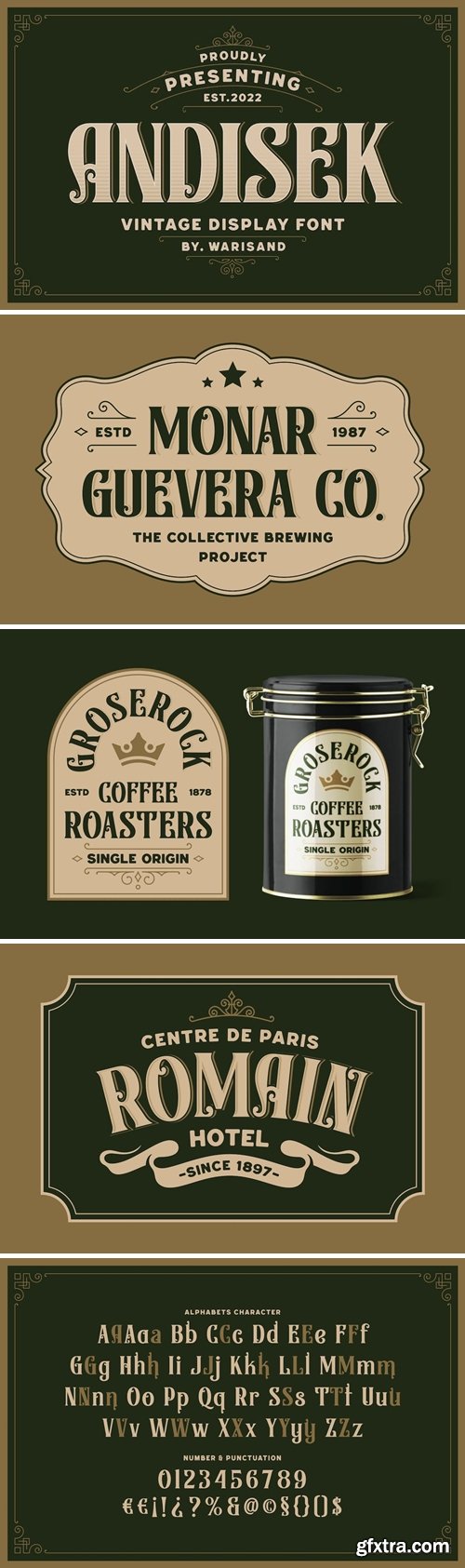 Andisek - Vintage Font