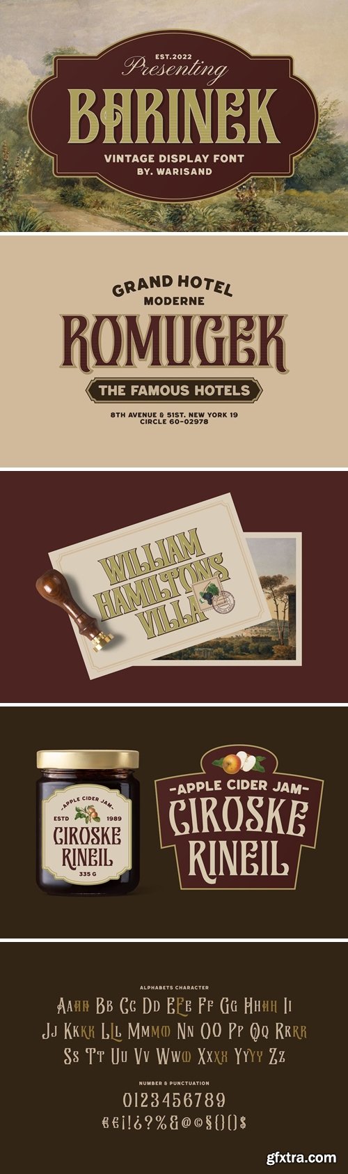 Barinek - Vintage Font