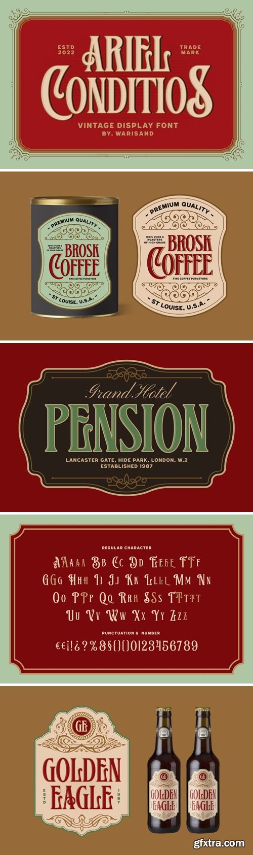 Ariel Conditios - Vintage Font