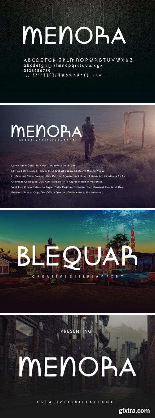 Menora - Display Font