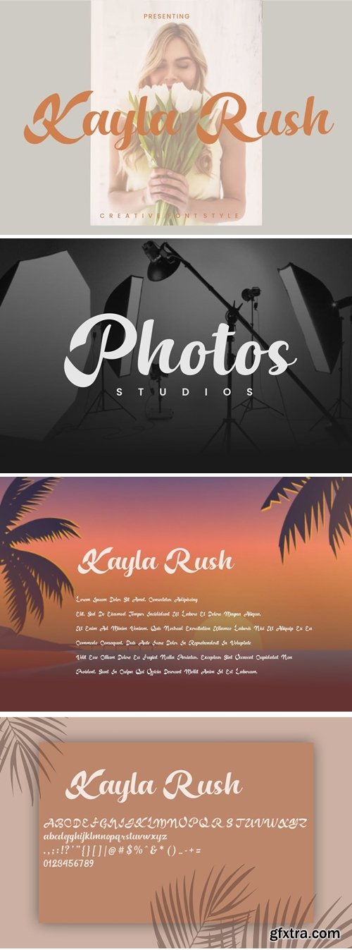 KaylaRush - Script Font