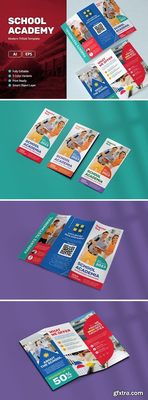School Academy Brochure Template TC3L3GH School Academy Brochure Template TC3L3GH