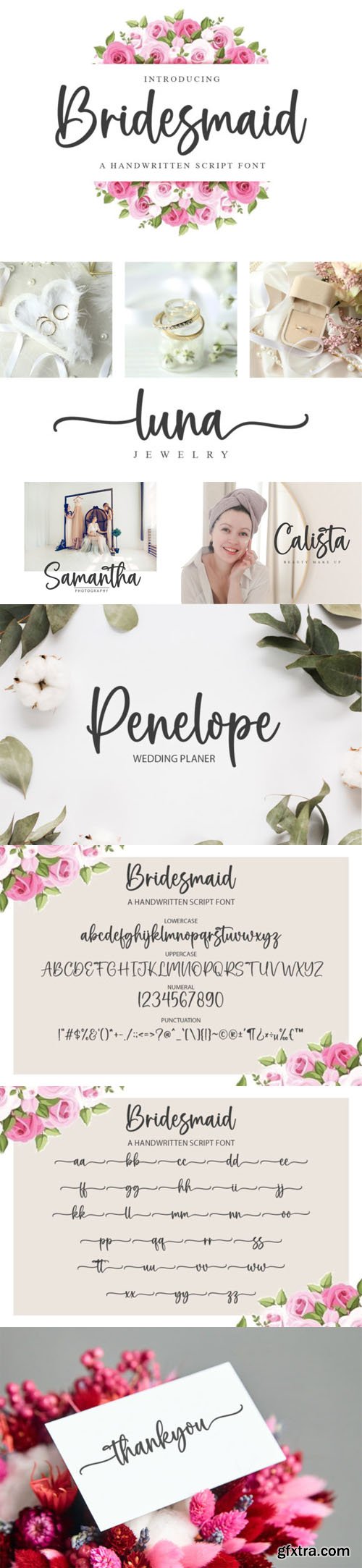 Bridesmaid Script Font Bridesmaid Script Font