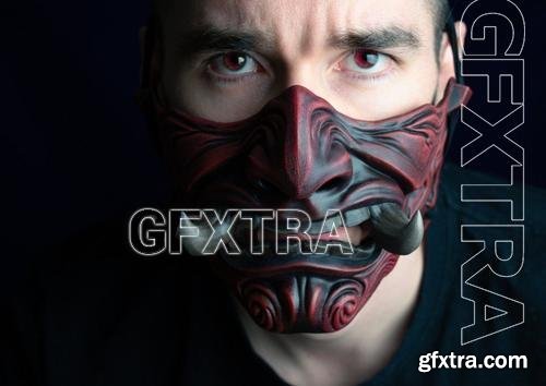 Mask - 2 Upper Fangs Up &ndash; 3D Print Model