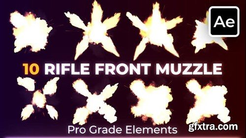 Videohive Rifle Front Muzzle Flashes 45528311