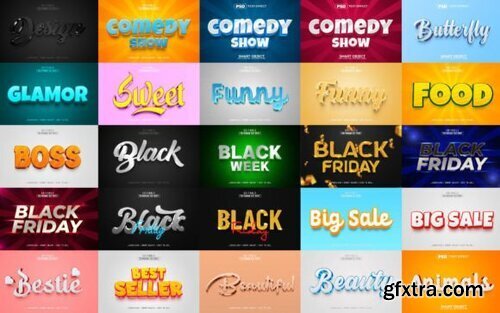Best 3D Text Effect Style Bundle