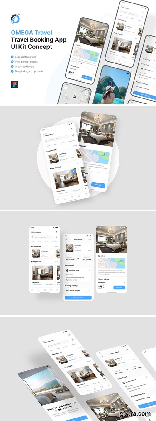 OMEGA Travel Booking Mobile App WR77ZC4
