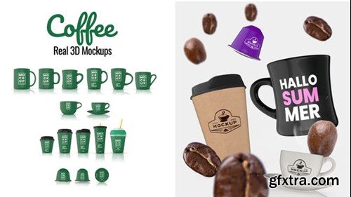 Videohive Coffee Real 3D Mockups 45571616 Videohive Coffee Real 3D Mockups 45571616