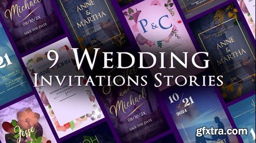 Videohive 9 Wedding Stories For Social Media 45575382 Videohive 9 Wedding Stories For Social Media 45575382