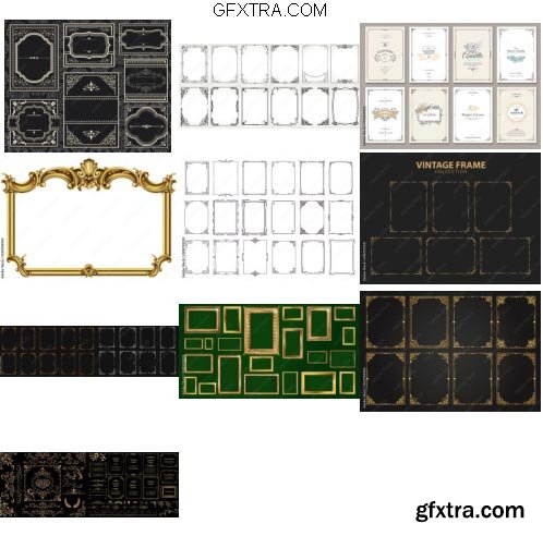 Classic Frame Vectors Pack 10xAİ Classic Frame Vectors Pack 10xAİ