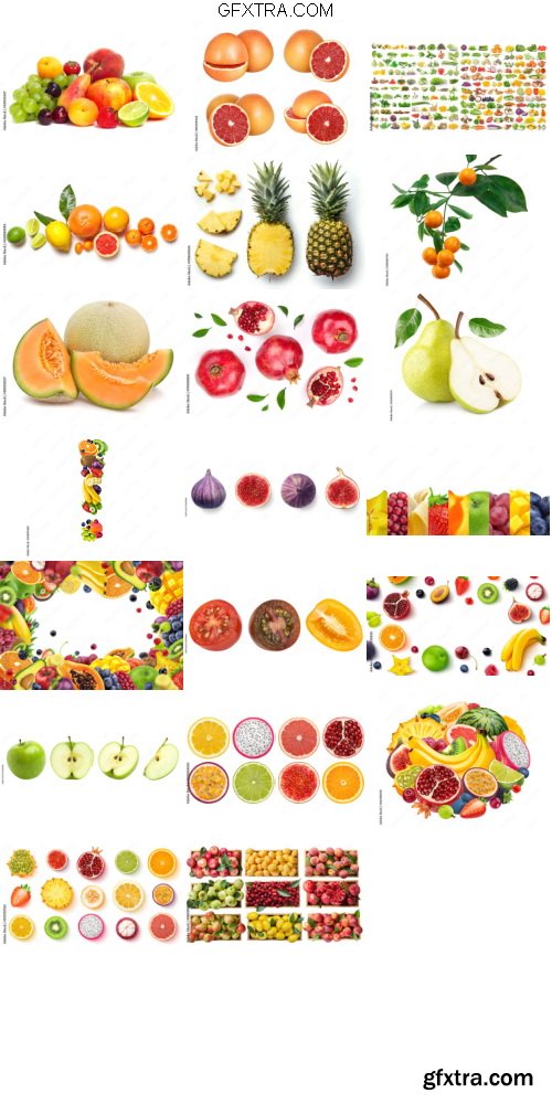 Fruit Pack 1 Isolated 20xJPG