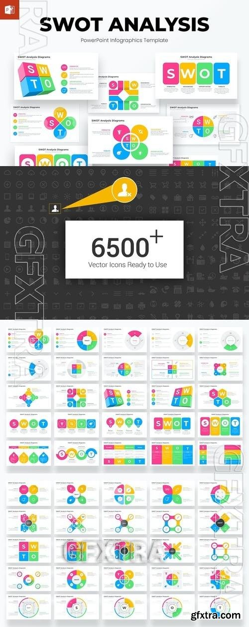 Swot Analysis PowerPoint Infographics Template UDB5FNE