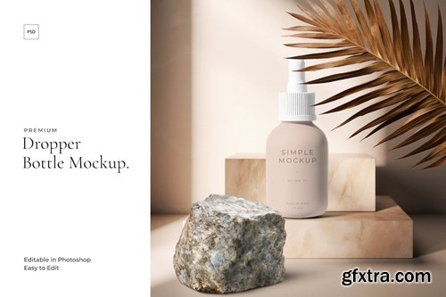 Aesthetic Dropper Bottle Mockup RBYKN9W Aesthetic Dropper Bottle Mockup RBYKN9W