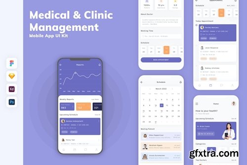 Medical & Clinic Management Mobile App UI Kit P7YNF5F Medical & Clinic Management Mobile App UI Kit P7YNF5F