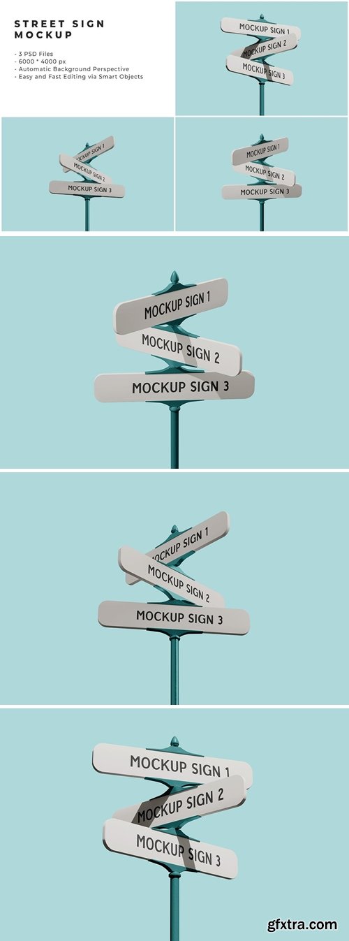 Street Sign Mockups ACTWLE3 Street Sign Mockups ACTWLE3